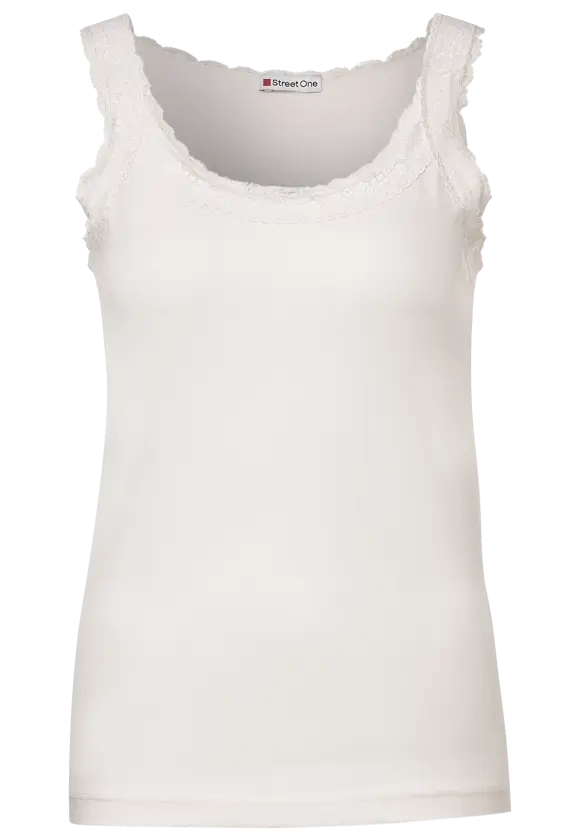 Street One Basic Top mit Spitze