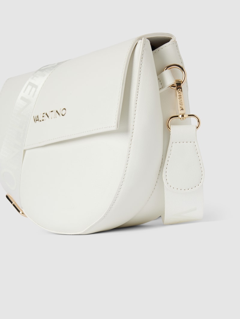 Handtasche mit Label-Details Modell 'Bigs' in ecru