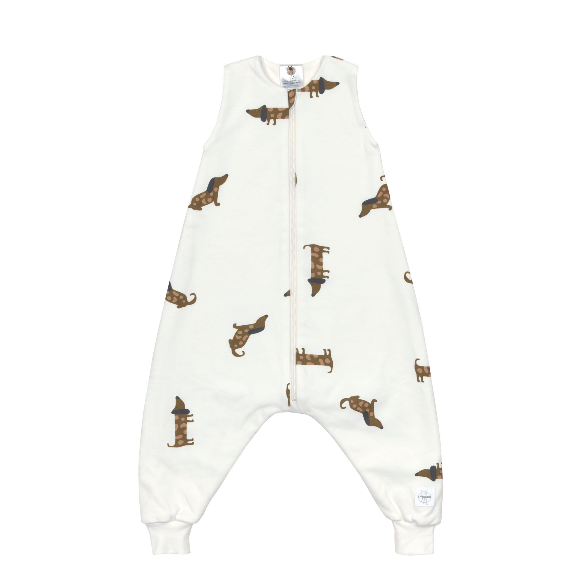 Kinder Schlafoverall 1 TOG - Bio Baumwolle, Beige
