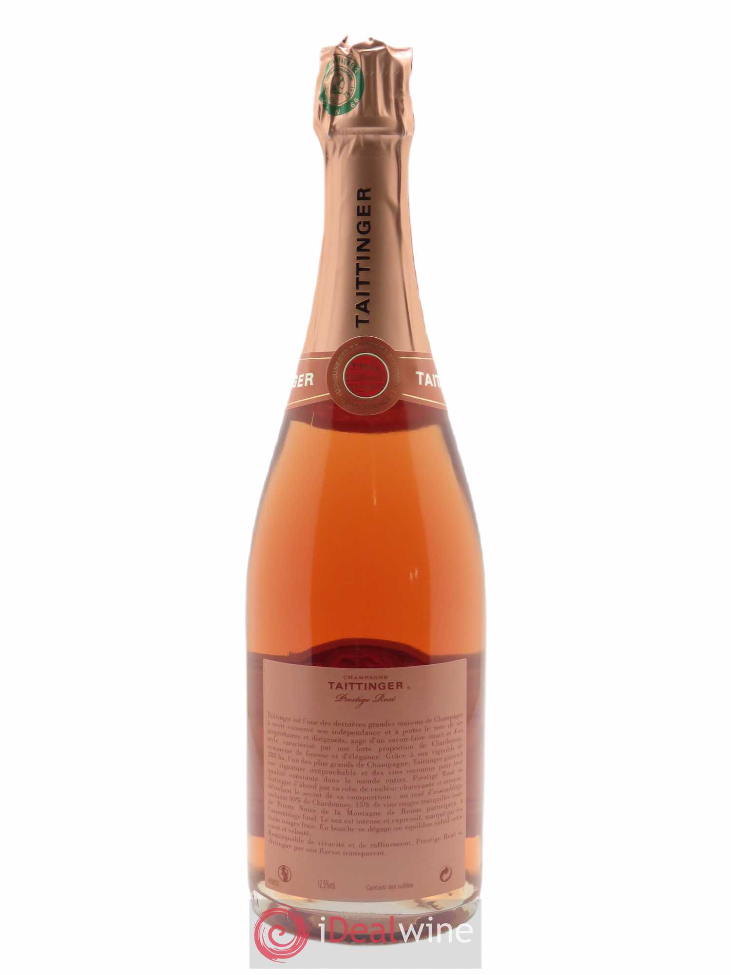 Prestige rosé Taittinger   - Lot de 1 Bouteille