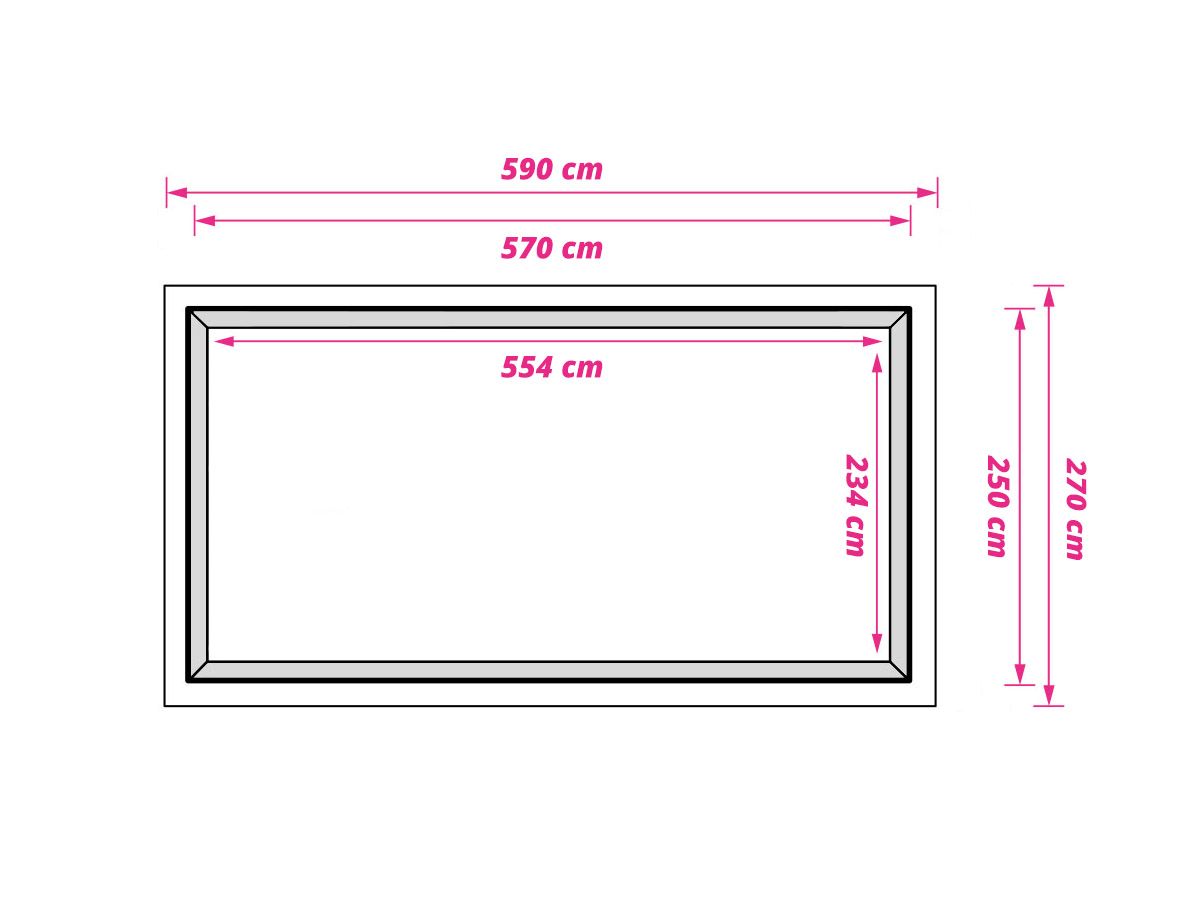 Obelink Air Bodenplane 270 x 590 cm
