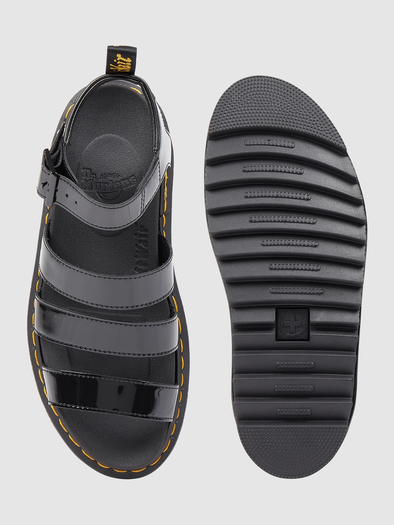 Sandalen aus Leder Modell 'Blaire' in schwarz