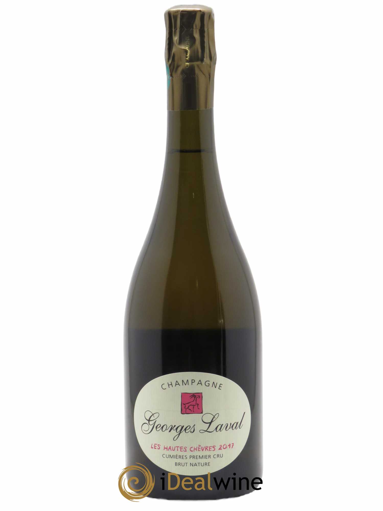 Premier Cru Brut Nature Les Hautes Chèvres Georges Laval  2017 - Lot de 1 Bouteille