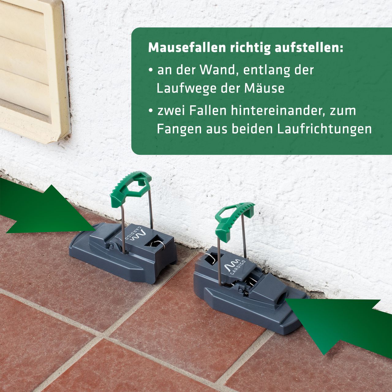 Gardigo Schlagmausefalle Profi 2er Set