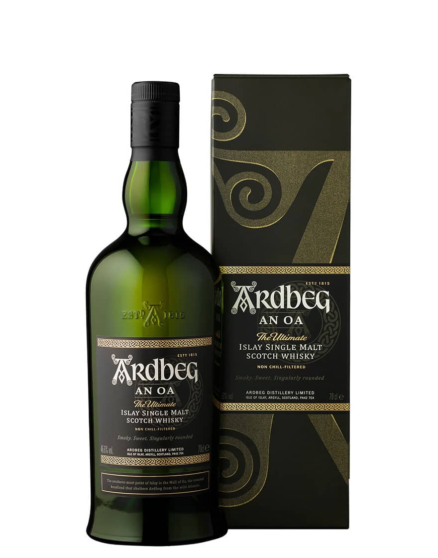 Islay Single Malt Scotch Whisky An Oa Ardbeg 0,7 ℓ, En Étui