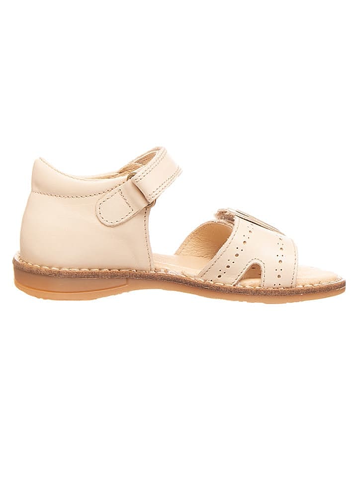 POM POM Leder-Sandalen in Creme günstig kaufen 29