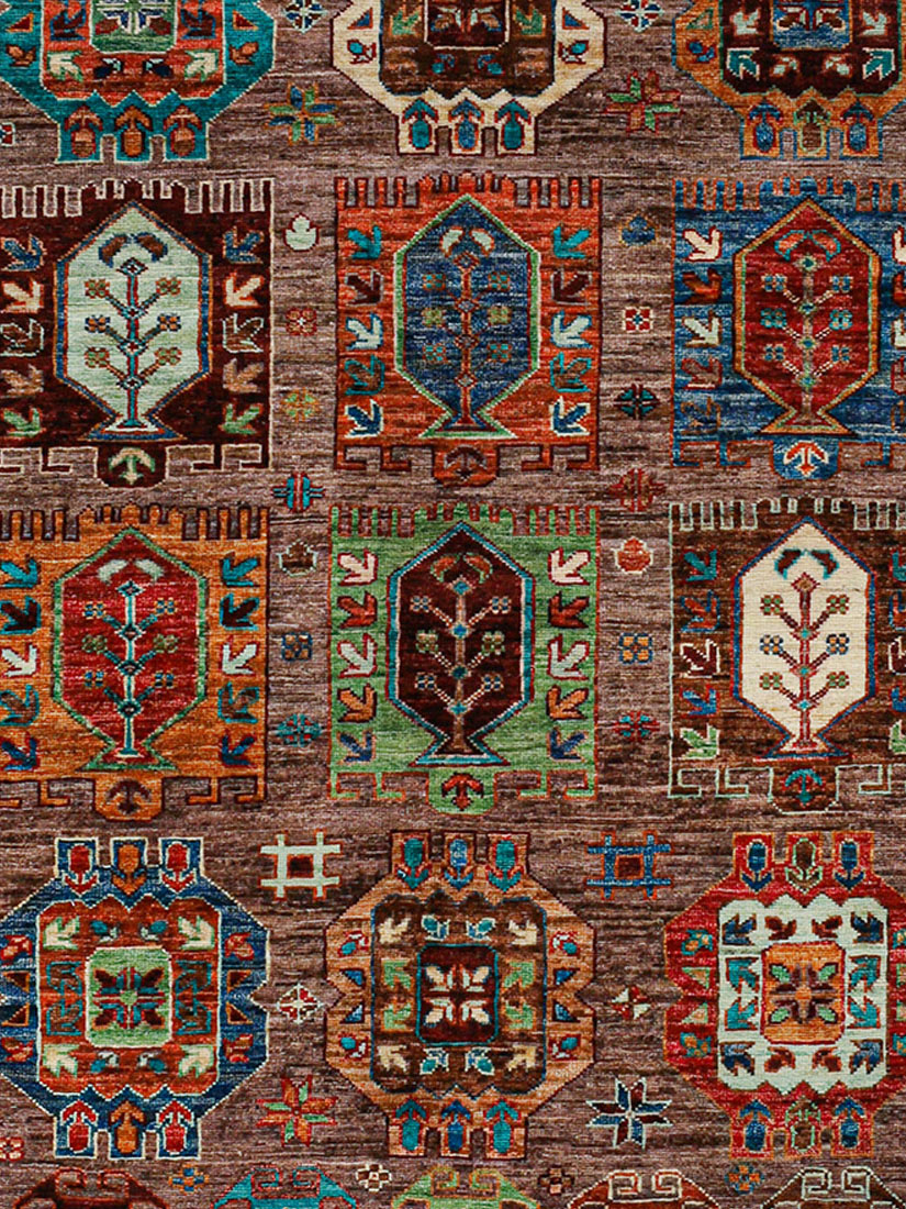 Kazak Ghazni ca. 155 x 192 cm, Unikat / Einzelstück