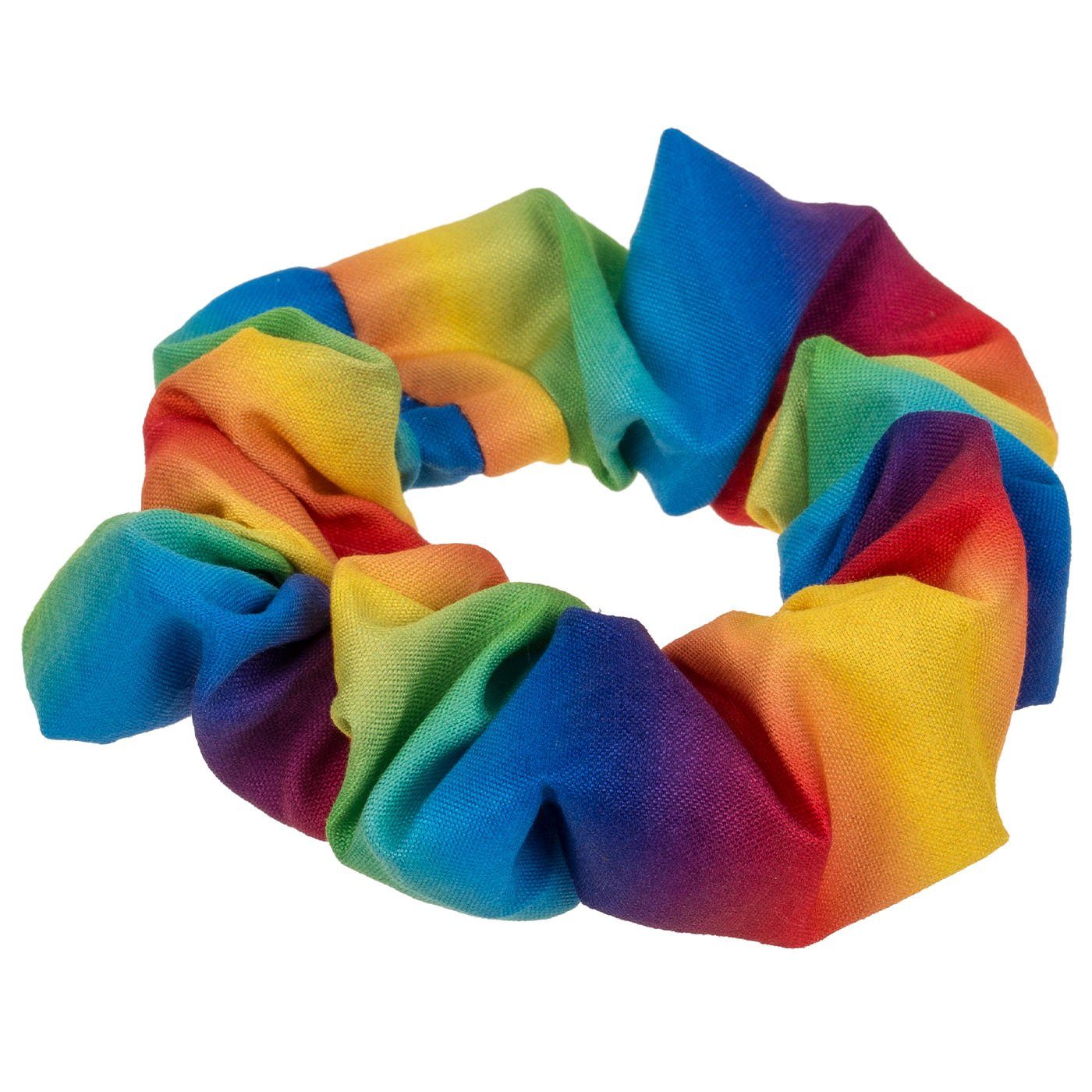 ReWu Haarband Textil-Haarband Pride Regenbogen Scrunchie