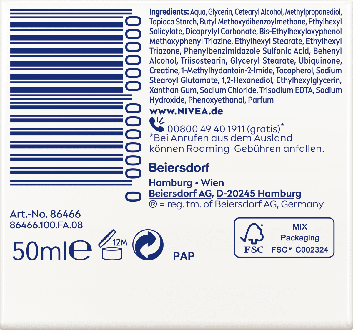 Gesichtscreme Q10 Straffend LSF 30, 50 ml