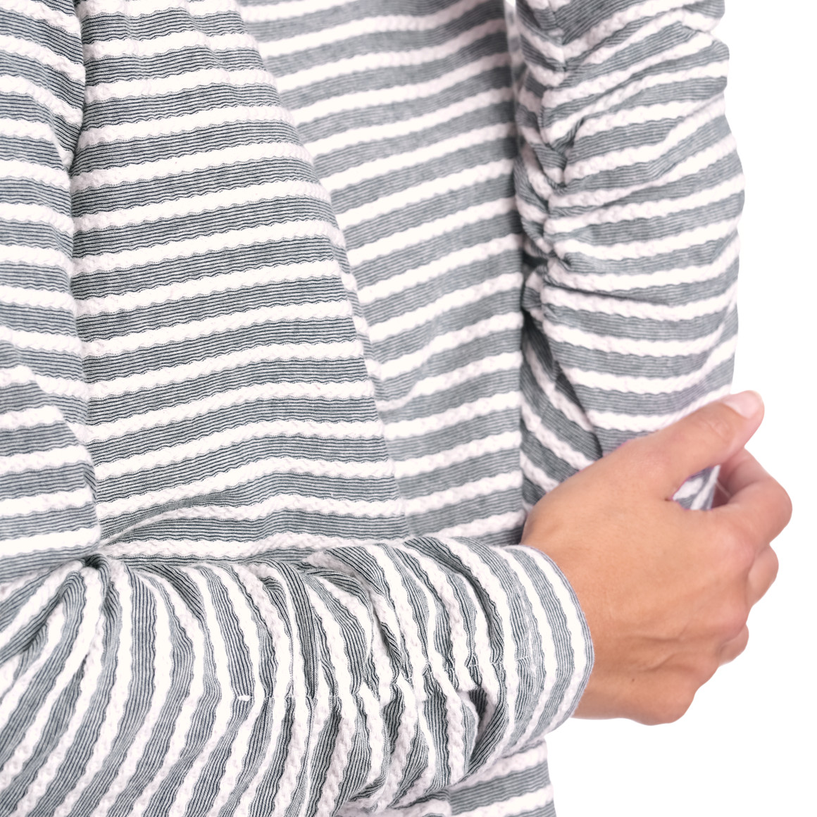 Damen Langarmshirt mit Raffung