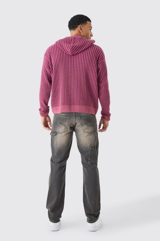 Kastiger Oversize Hoodie mit Logo