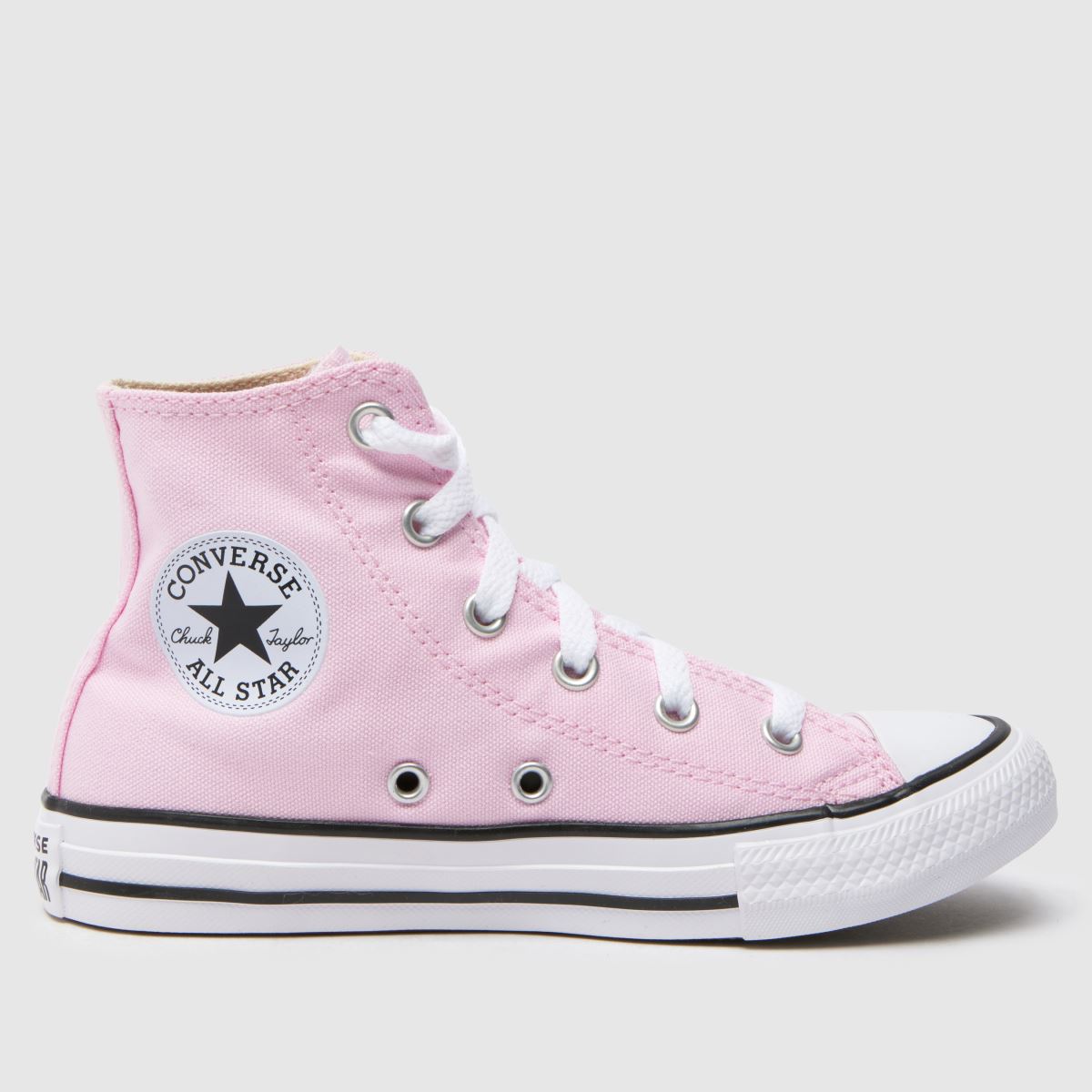 Converse ljusrosa All Star Hi flickor juniorsneakers