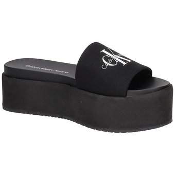 Calvin Klein Flatform Sandal in schwarz