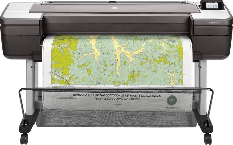 HP DesignJet T1700 Mono Thermal Großformatdrucker DIN A0 Schwarz, Grau W6B55A#B19
