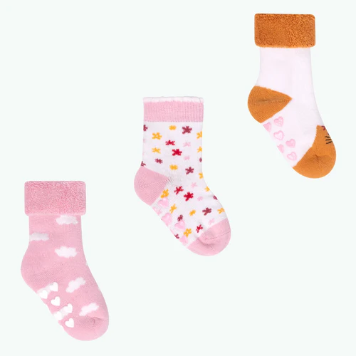 Socks in the Clouds - Pink Baby Sock Pack