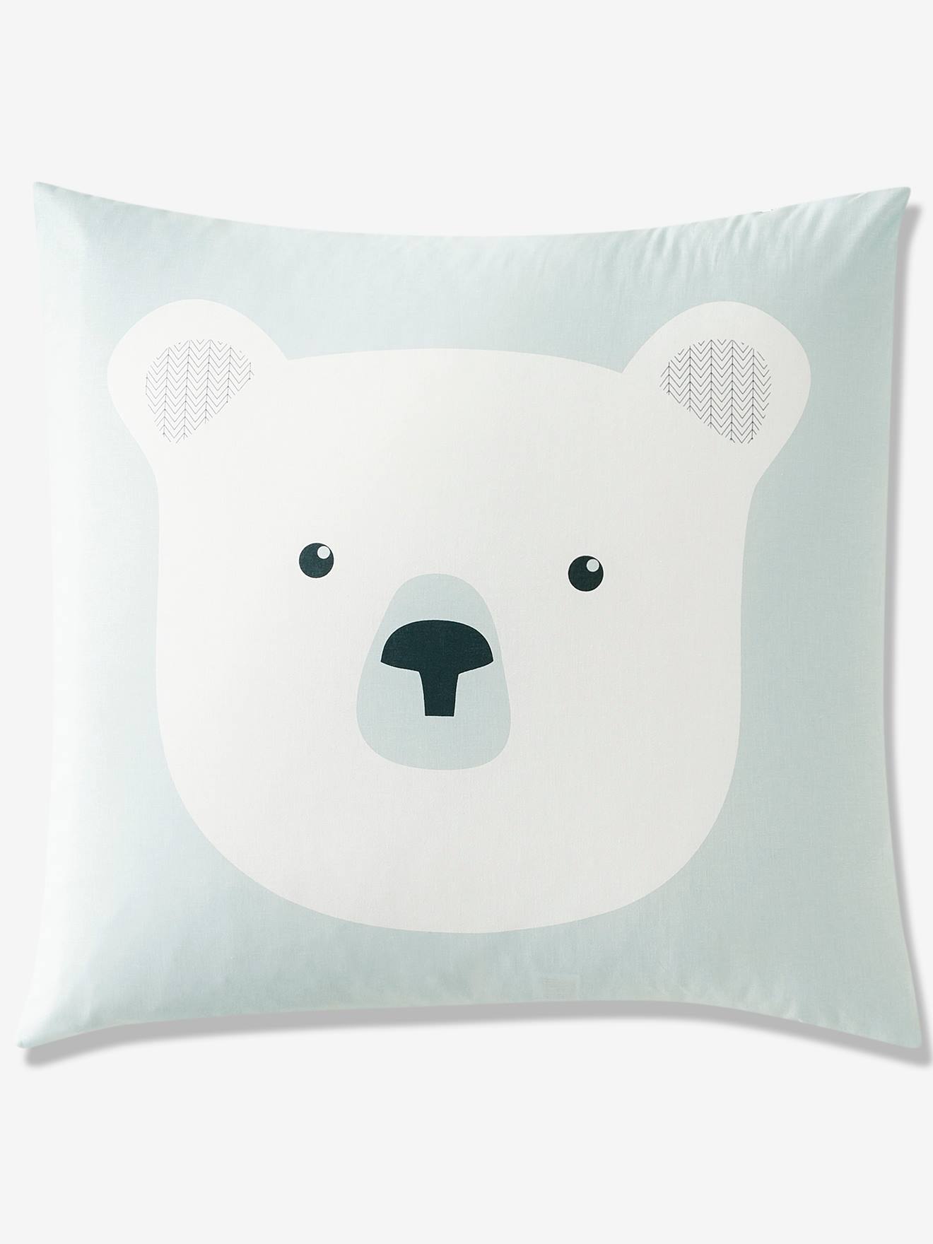 Parure enfant housse de couette + taie d'oreiller ALPIN bleu