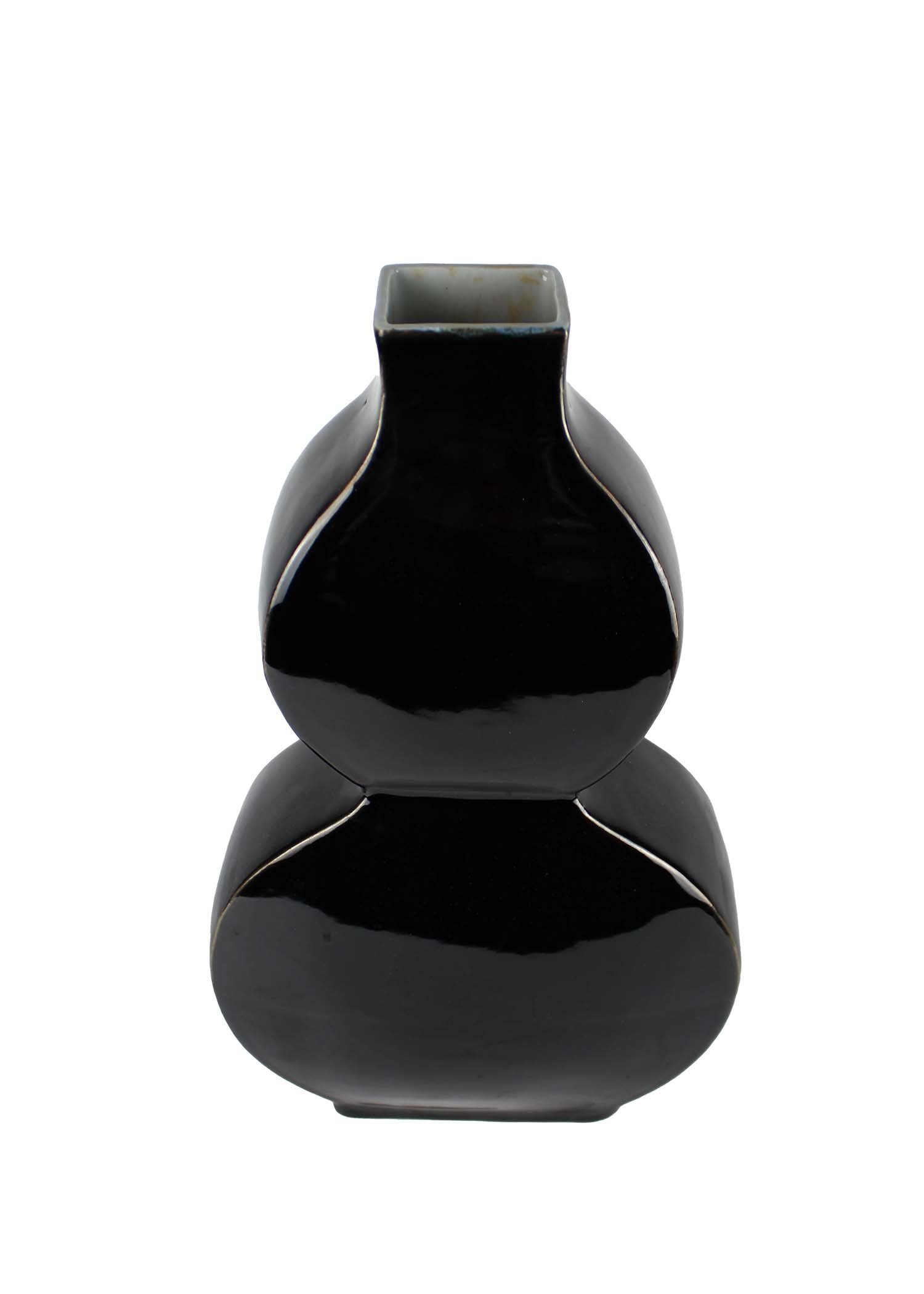 Signature Home Collection Dekovase Deckelvase Porzellan rot 49 cm mit Deckel (Stück, 1 Vase), aus glänzendem Porzellan