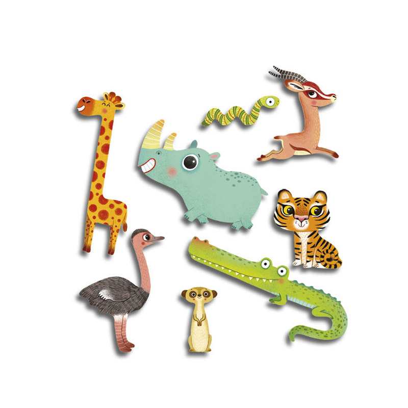 80 gommettes les animaux sauvages - Lito