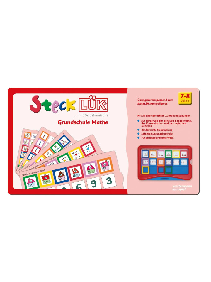 Westermann Lernspielverlag SteckLÜK. Grundschule Mathe: Alter 7 - 8 (rot) günstig kaufen onesize