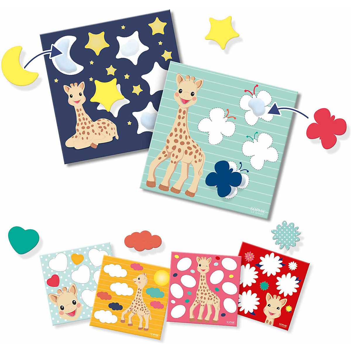 Sophie la giraffe - Formen kleben