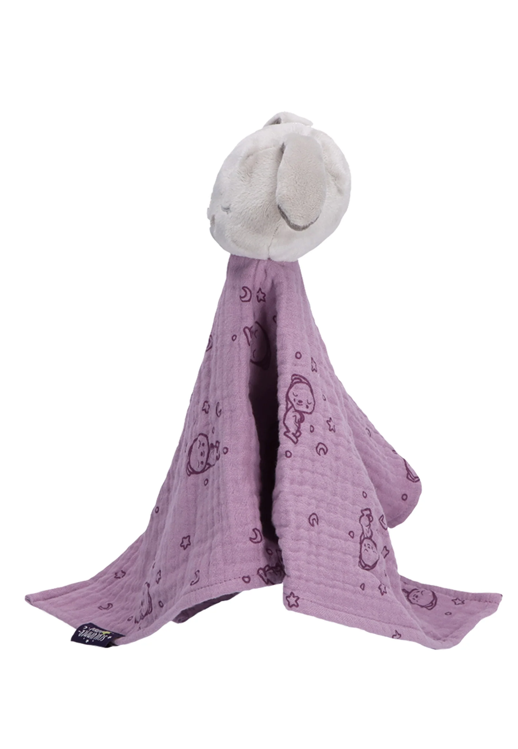Kuscheltuch Schlummerhase in Lila