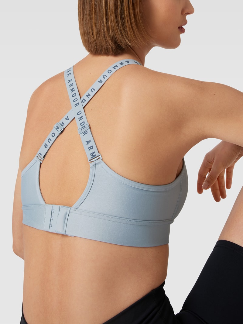 Bustier mit Label-Print Modell 'Infinity' in mittelgrau