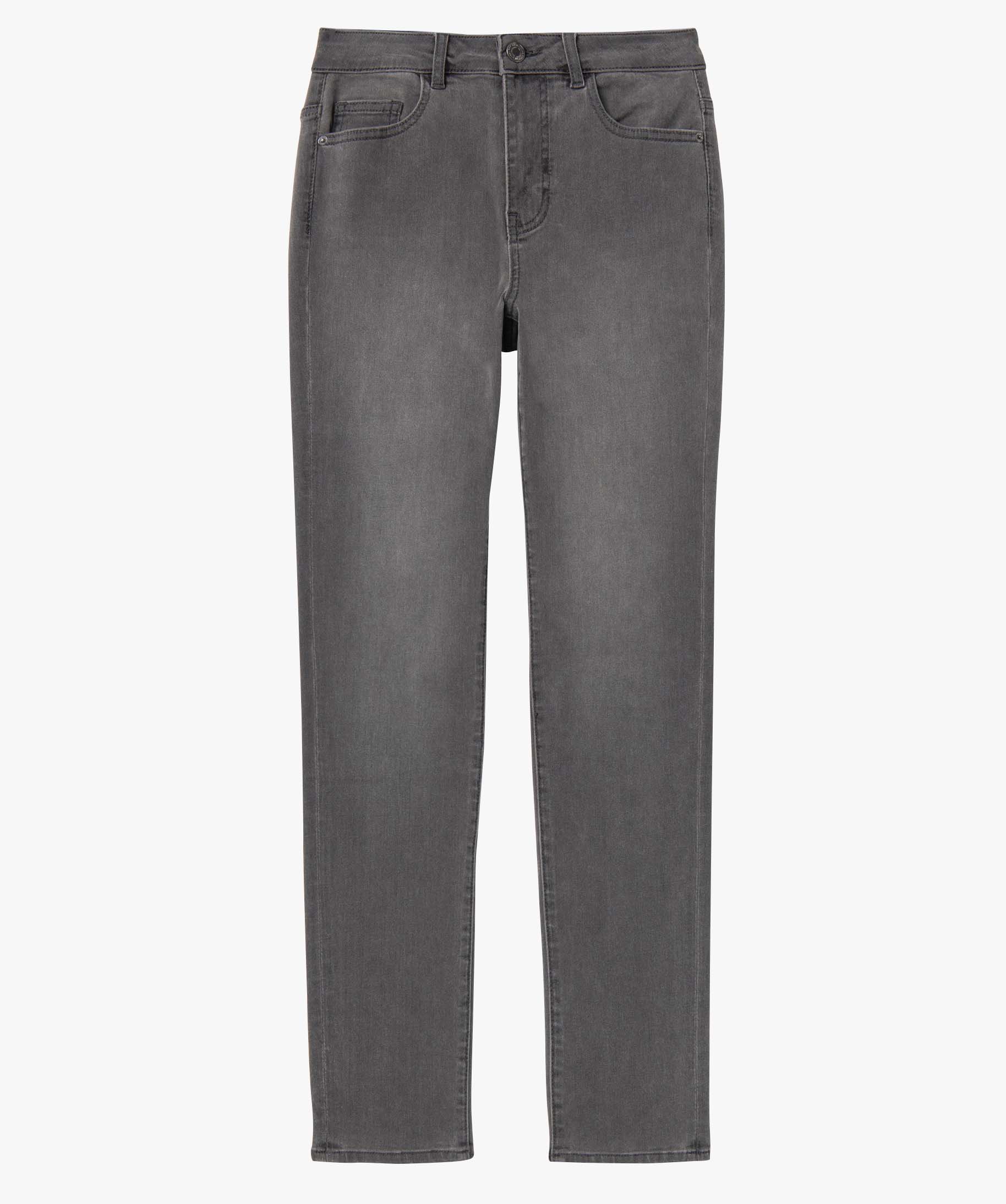Jean femme coupe Slim taille haute grey | GEMO