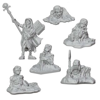 Skeleton Necromancer & Zombie Busts