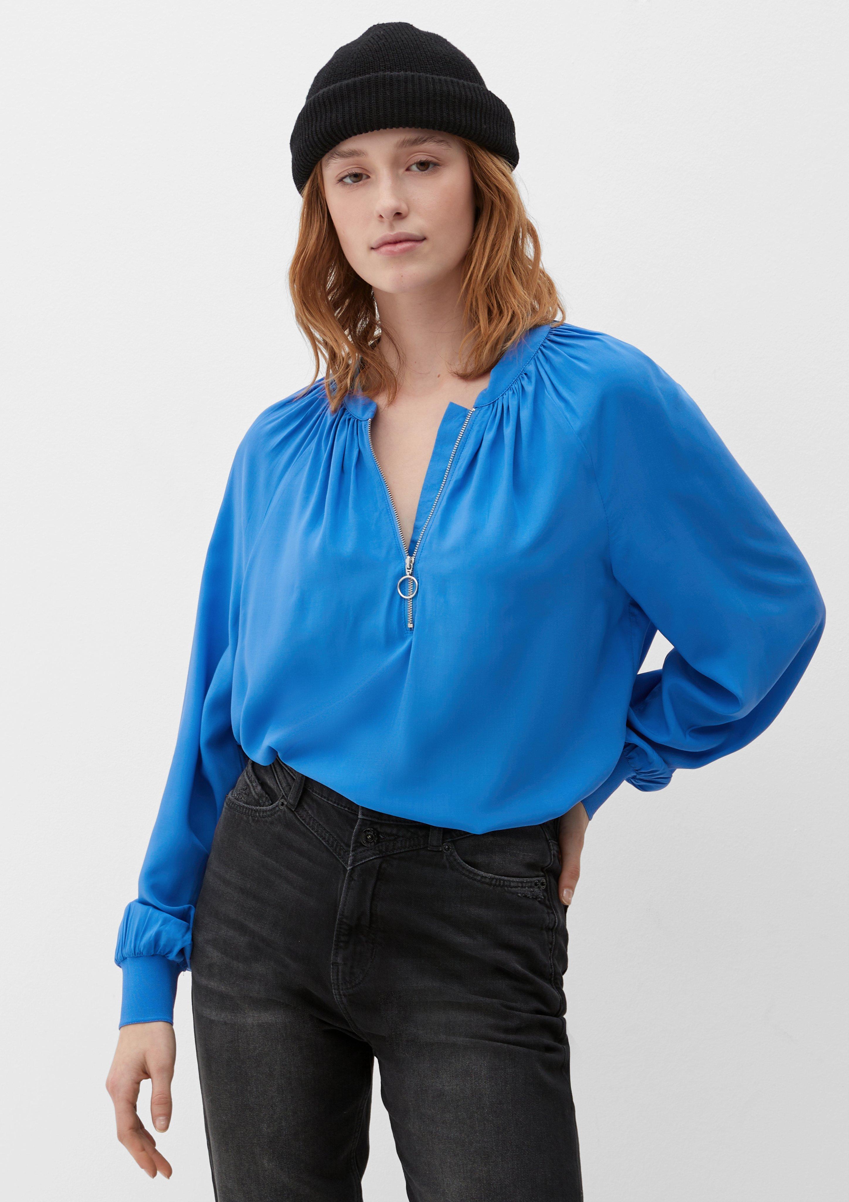 Viskosebluse mit Stehkragen  2126745-5547