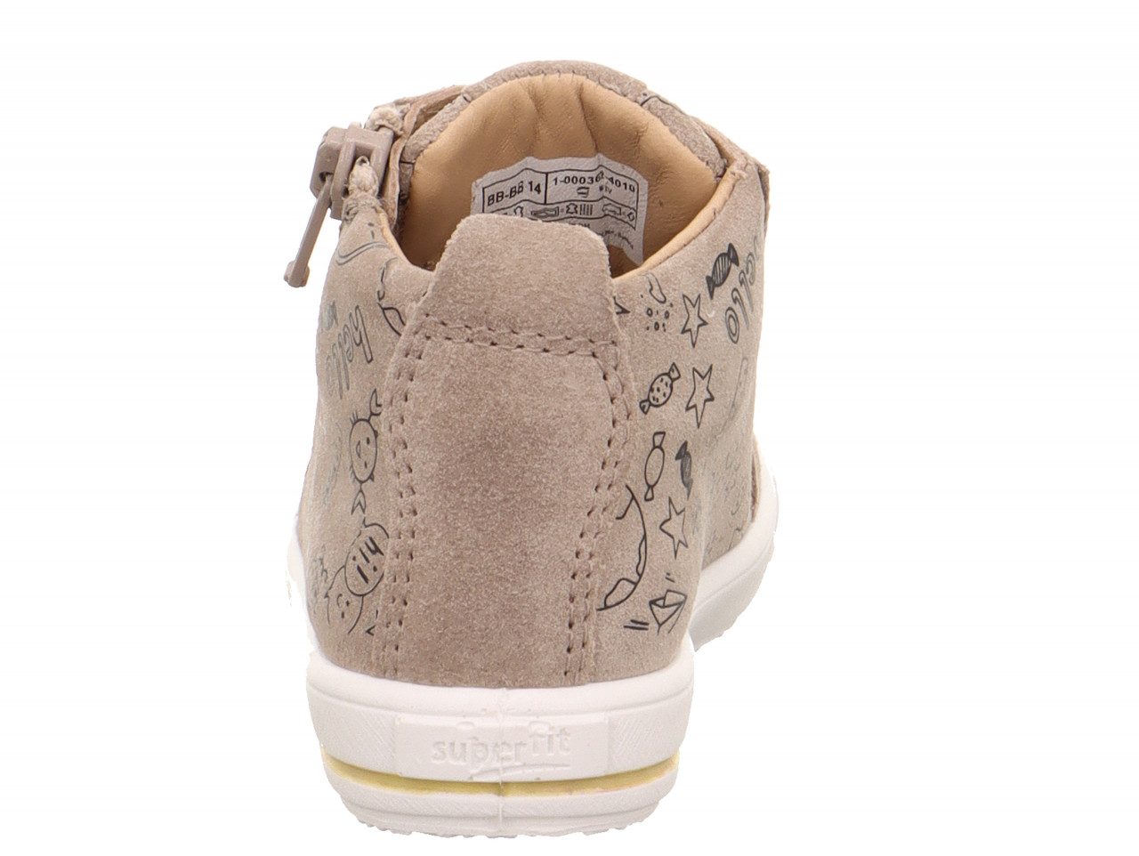 MOPPY - Beige/WeißSneaker low mit Reißverschluss