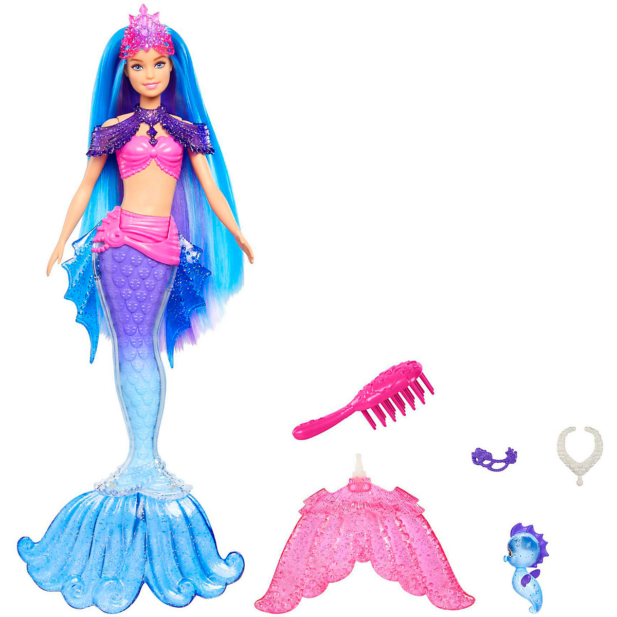 Barbie "Meerjungfrauen Power" Malibu Puppe (blaue Haare) mit Zubehör
