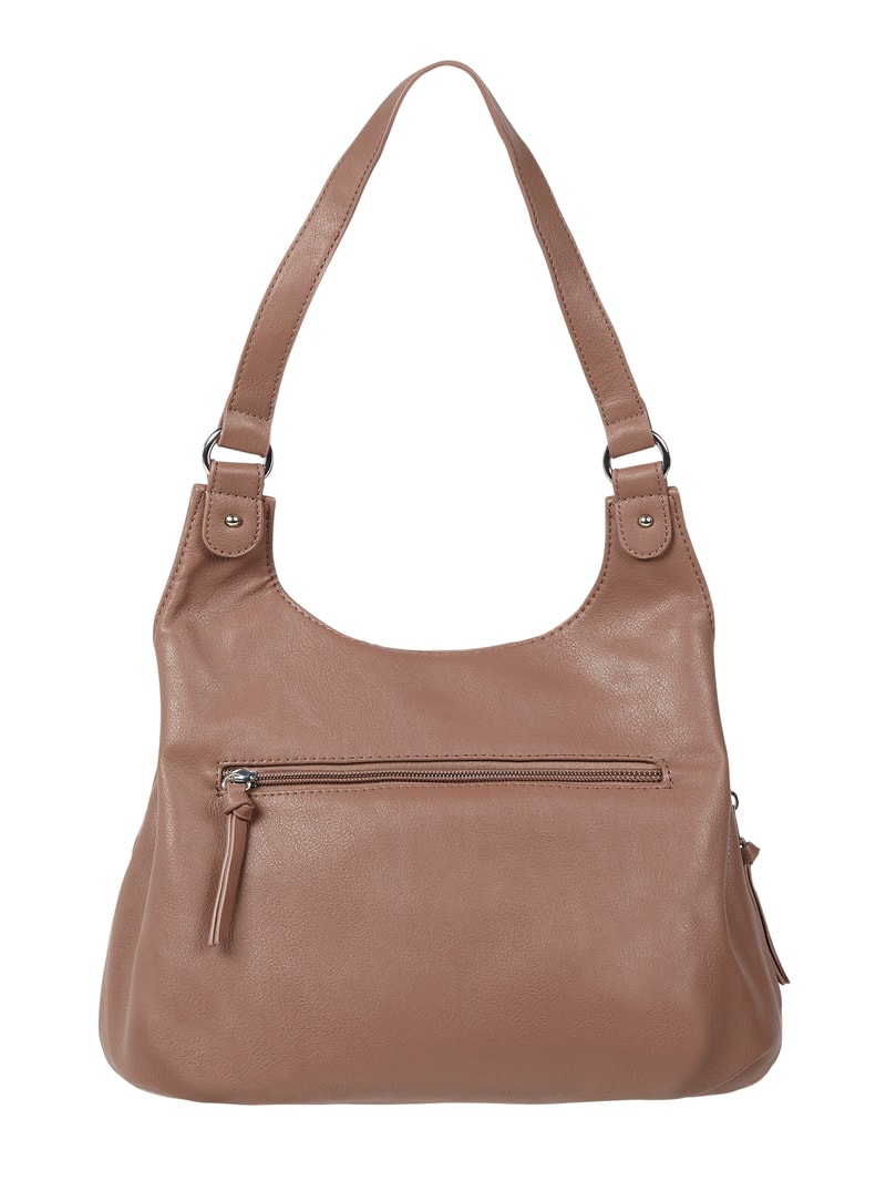 Shopper in Leder-Optik in altrosa