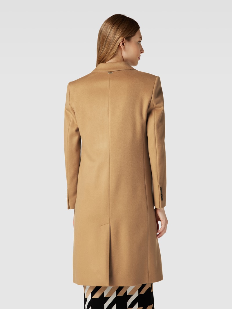 Wollmantel mit Knopfleiste Modell 'Catara' in camel