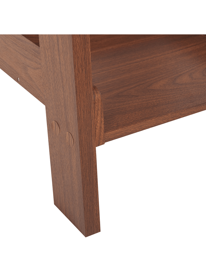 Beliani Bücherregal MOBILE TRIO in Dunkler Holzfarbton - (W) 65 x (H) 167 x (L) 43 cm günstig kaufen onesize