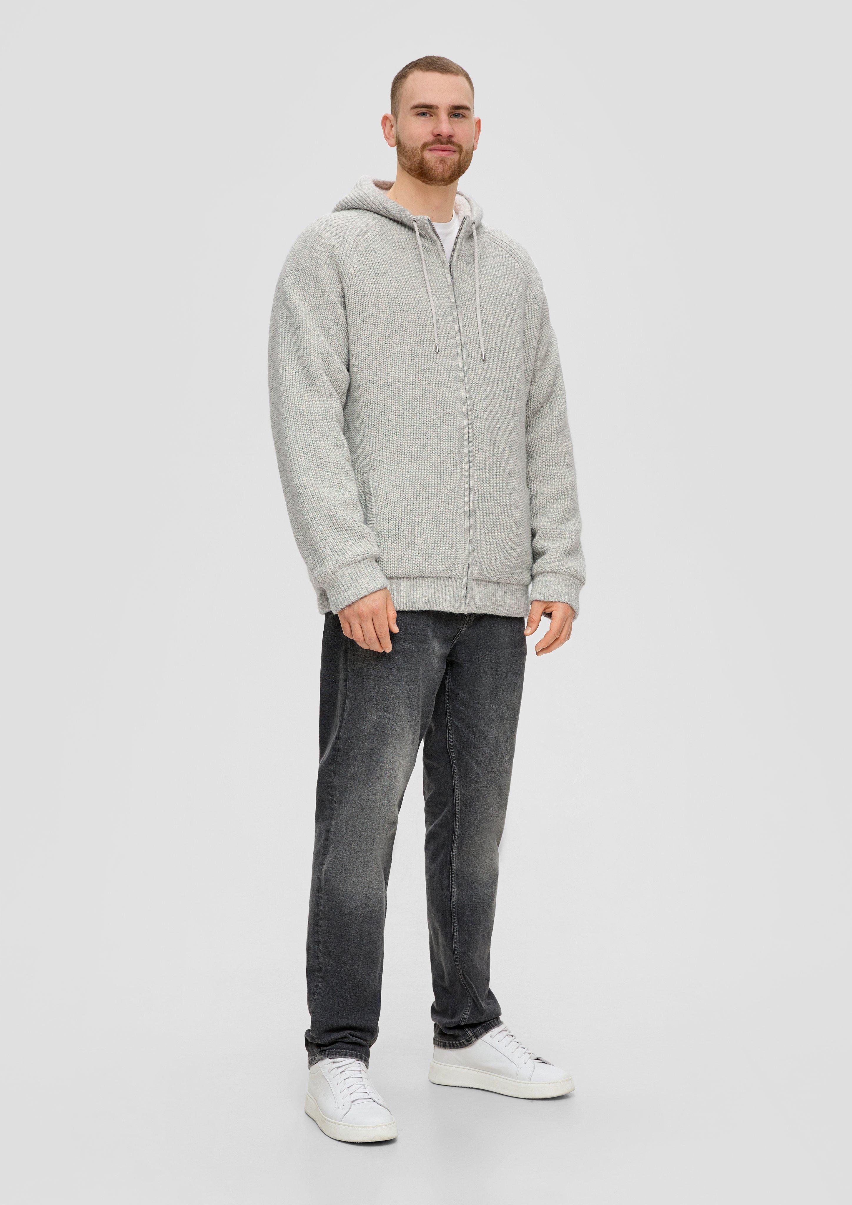 Fleecejacke mit Kapuze  2143338-94X0