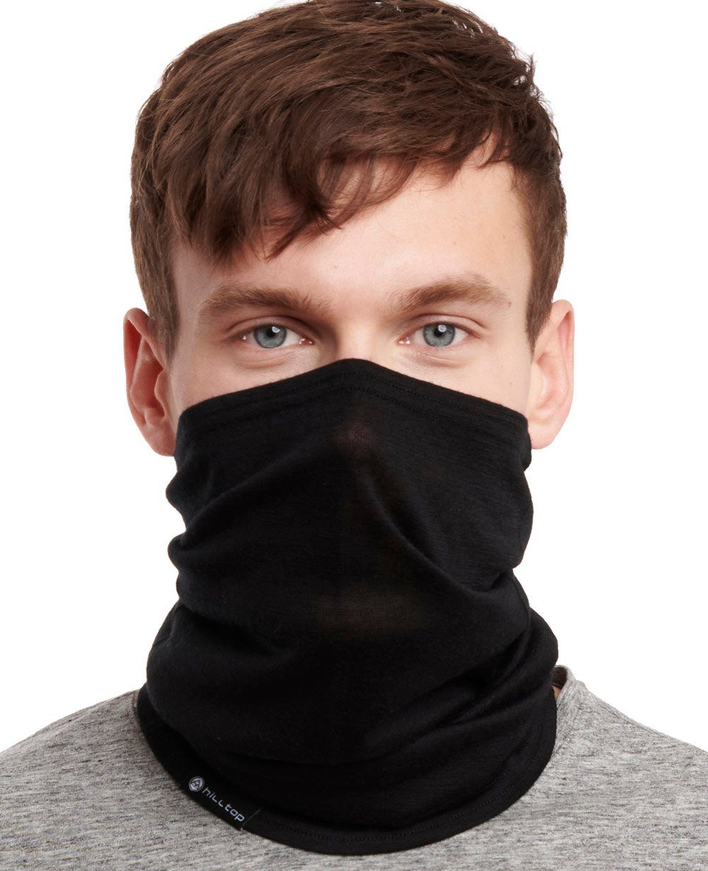 Hilltop Multifunktionstuch Halstuch 100% Wolle (Merinowolle, mulesingfrei), Schlauchtuch, Bandana