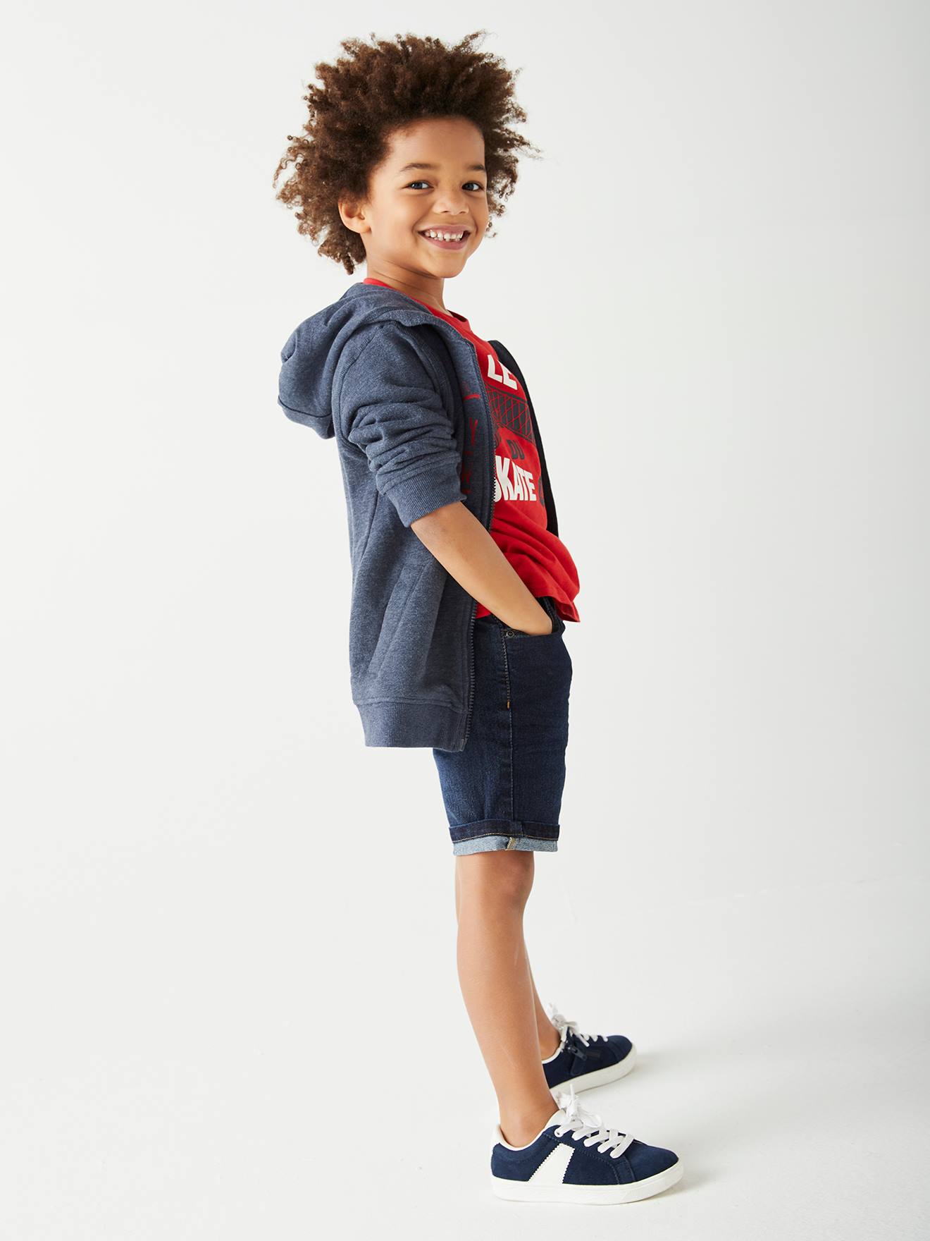 Bermuda en jean Basics garçon denim brut