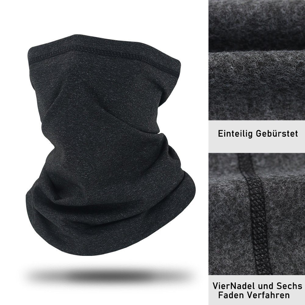 zggzerg Multifunktionstuch 3 Stück Winter Loop Schal, Weichem Fleece Schlauchschal Halswärmer, (3-St)