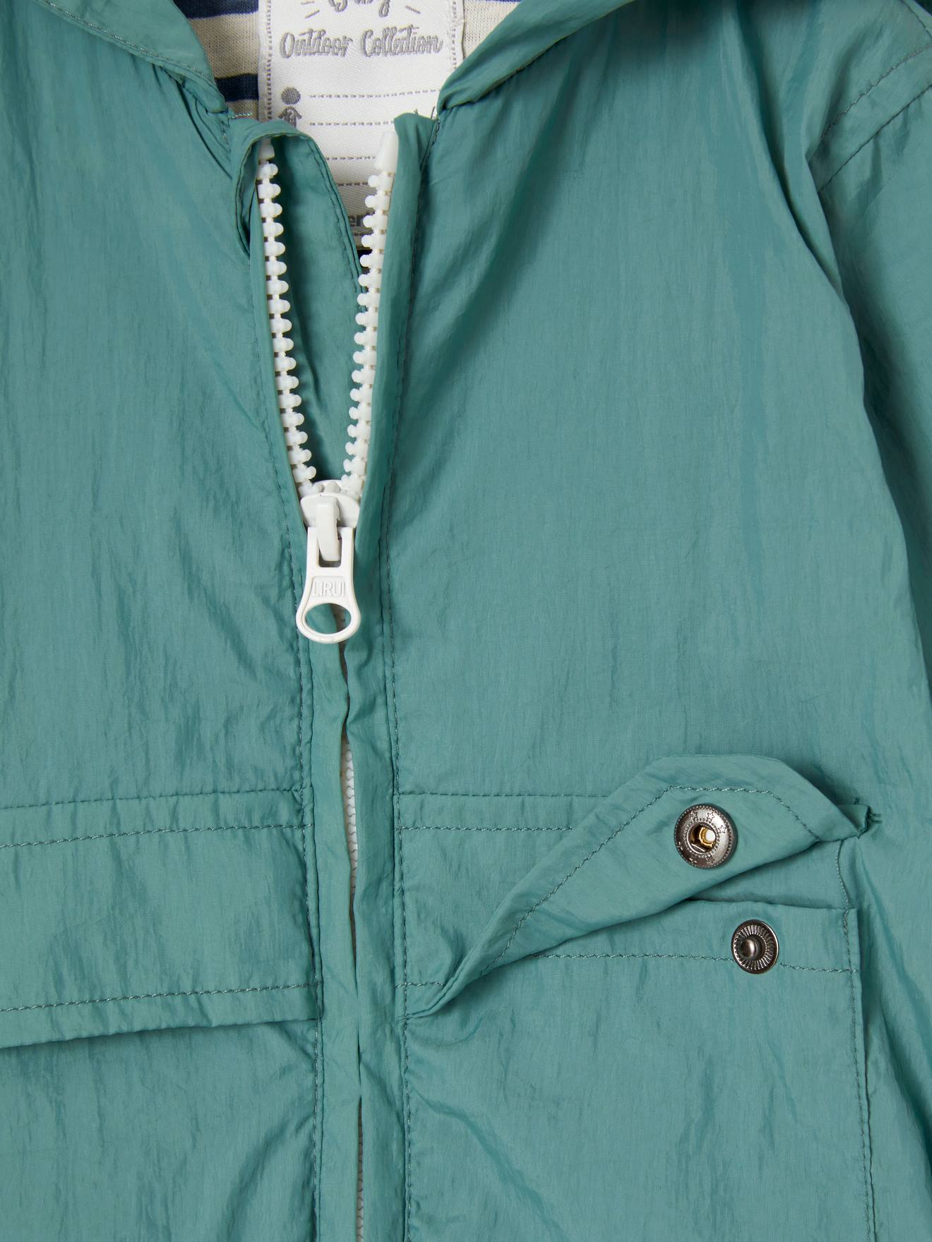 Blouson à capuche bébé garçon sauge