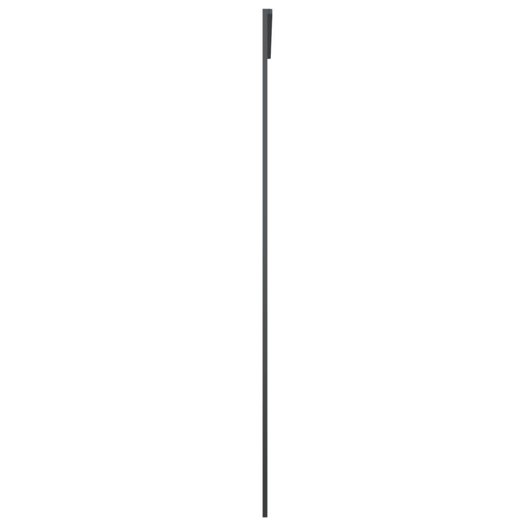 vidaXL Haustür Schiebetür Schwarz 102,5x205 cm ESG-Glas und Aluminium (1-St)