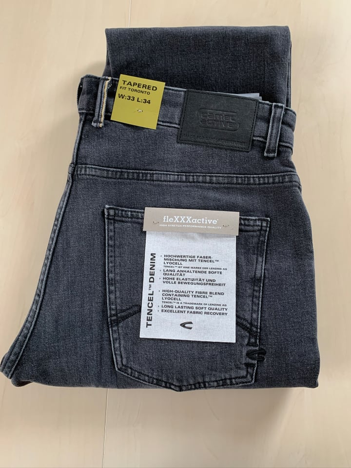 Camel Active Jeans - Tappered fit - in Anthrazit günstig kaufen W33/L34
