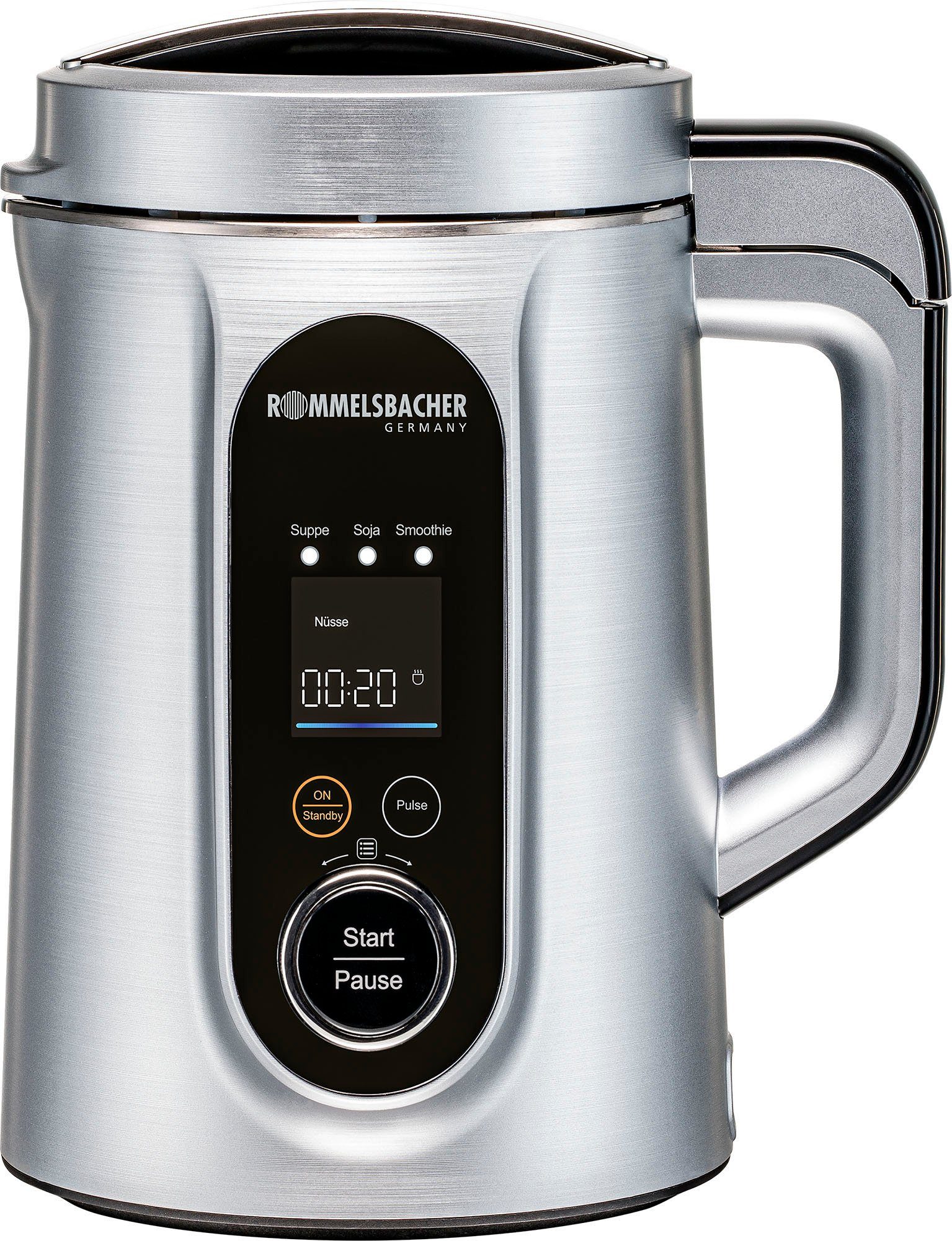 Rommelsbacher Küchenmaschine mit Kochfunktion SVD 1400, 1400 W, 1,3 l Schüssel, Suppenbereiter & Veggie Drink Bereiter