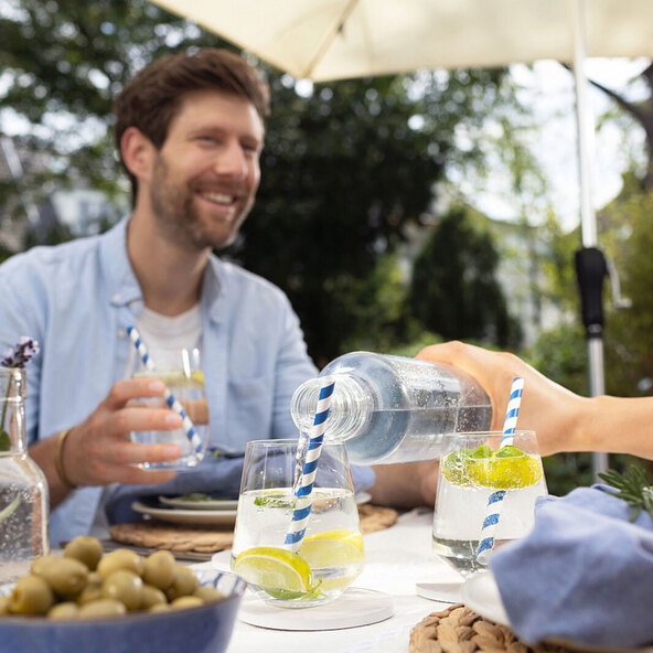 Glasflaschen, 0,6 l & 0,85 l, 4er Set