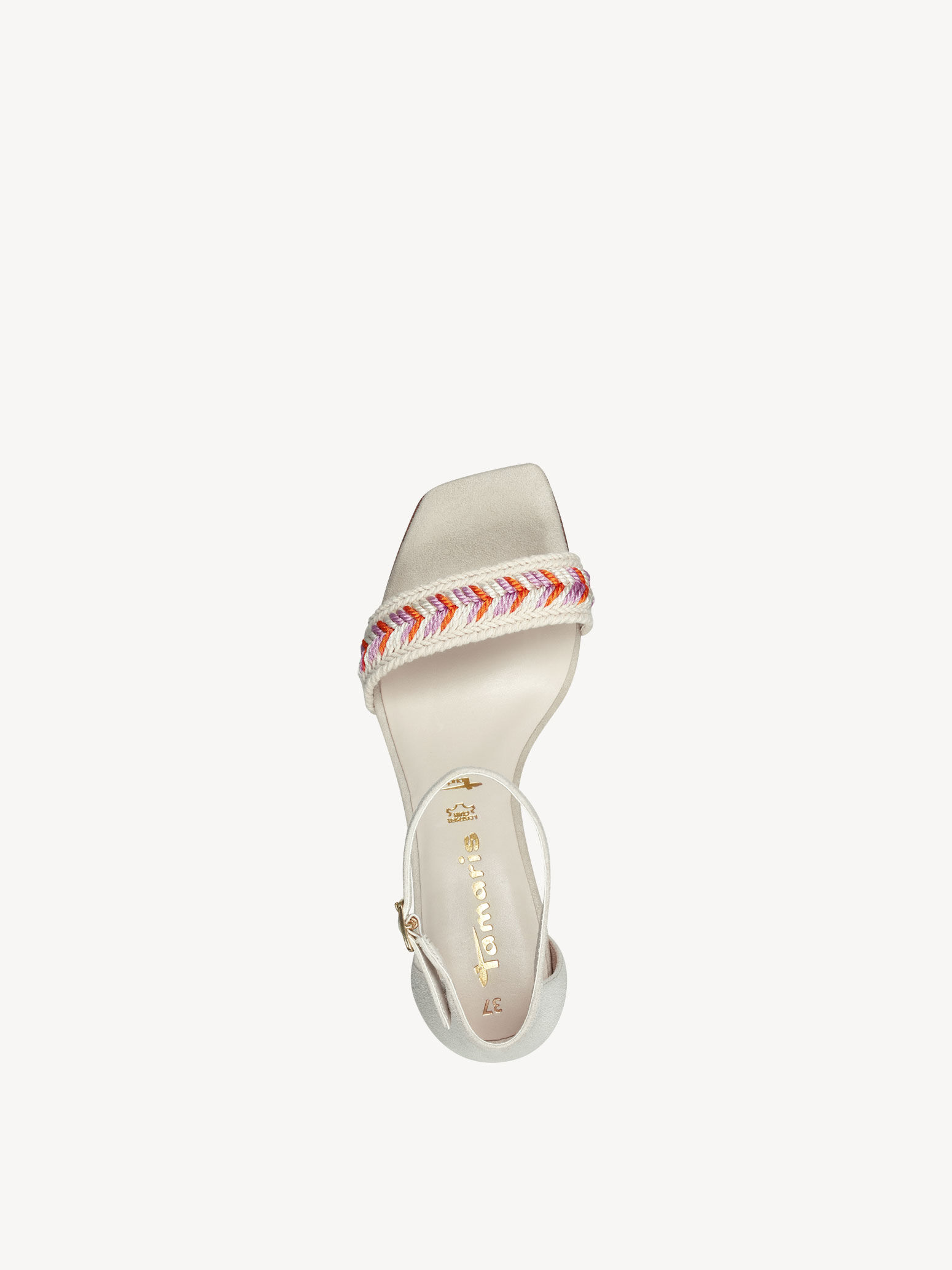 Sandale à talon - beige