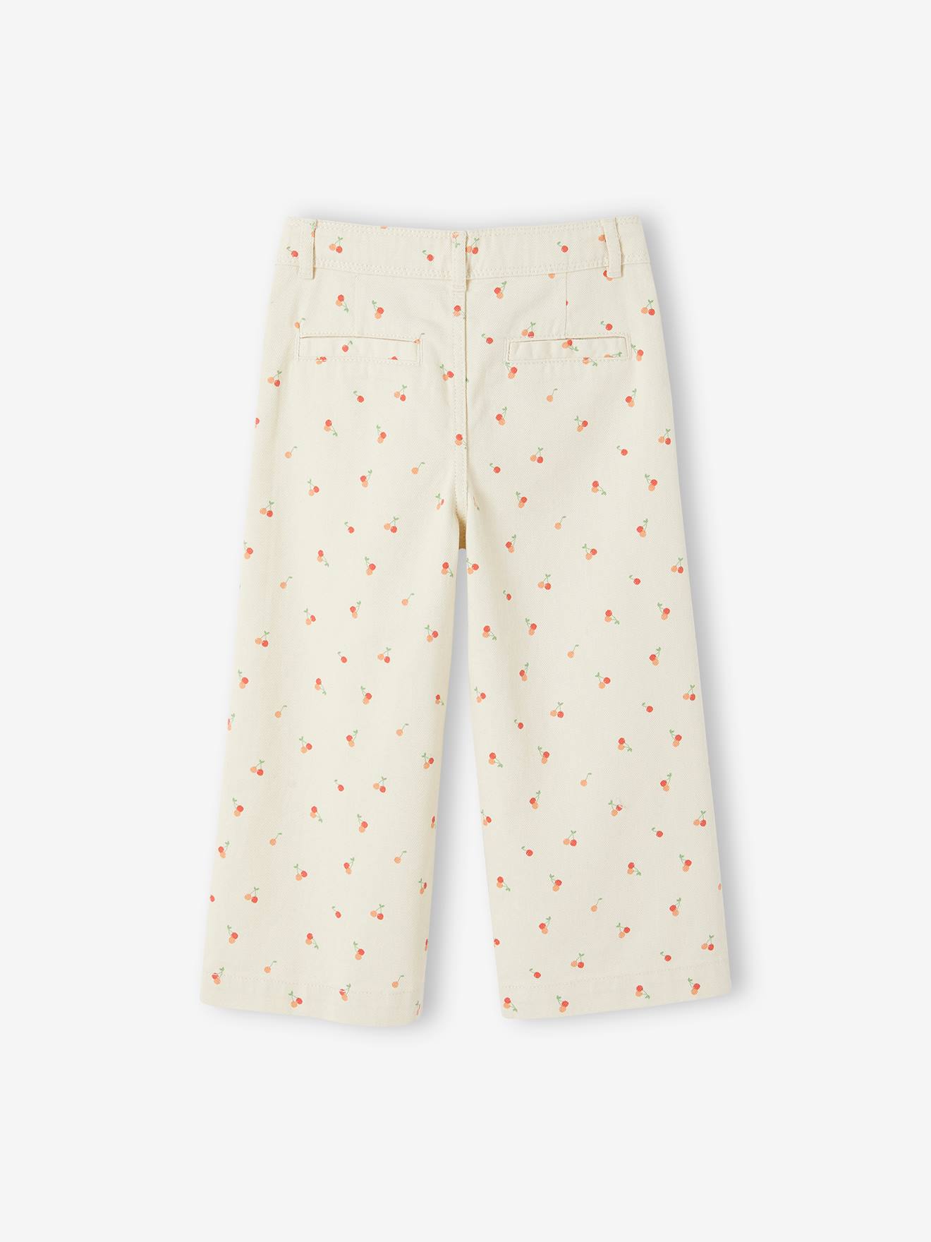 Vertbaudet Weite Mädchen 3/4-Hose - wollweiß