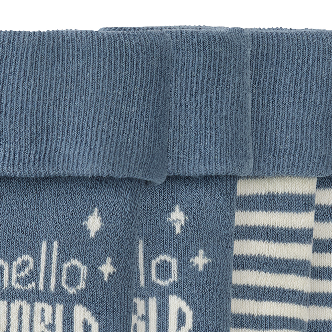 2 Paar Newborn Socken mit Umschlagbündchen