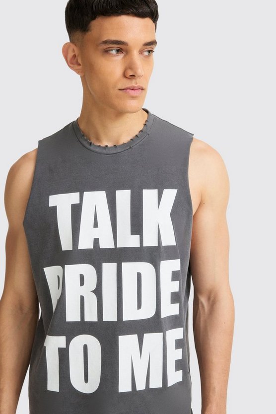 Kastiges zerrissenes Pride To Me Tanktop