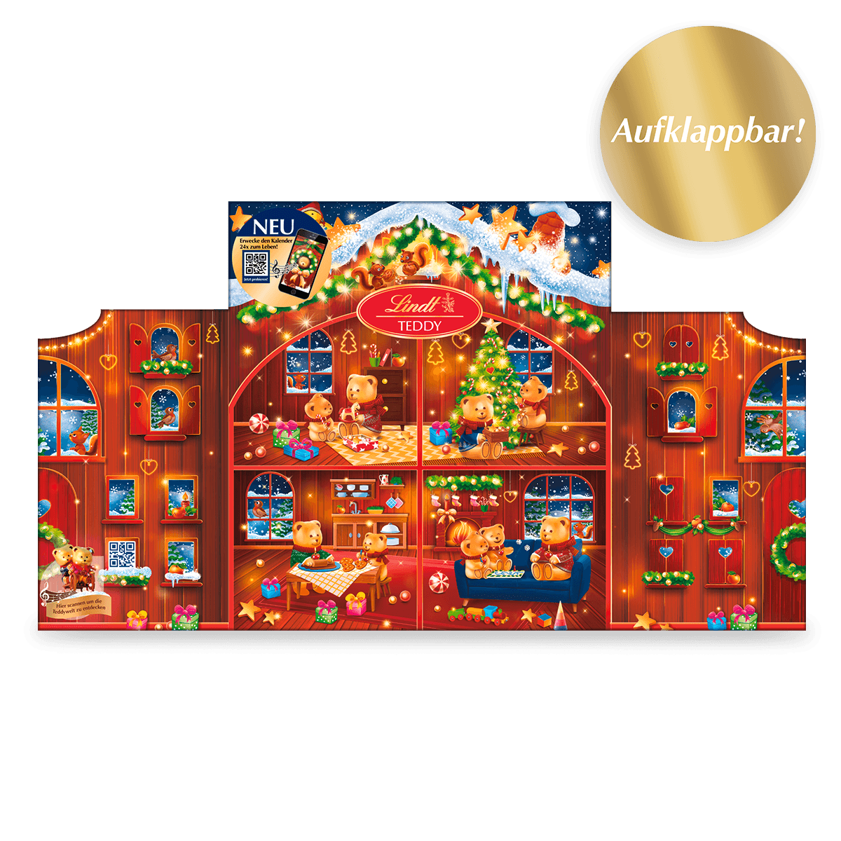 Kleiner TEDDY Adventskalender, 128g