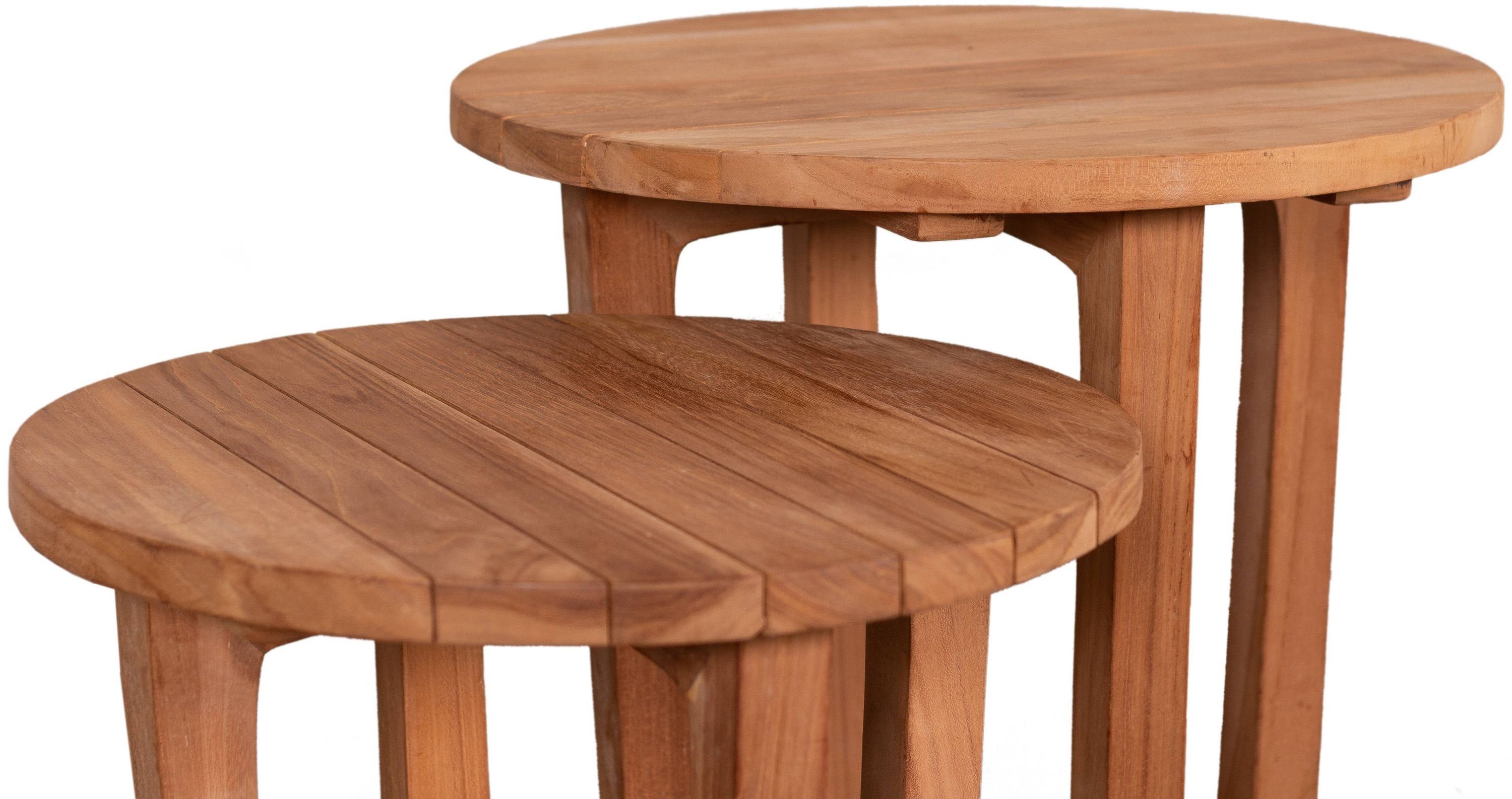GMD Living Klapptisch WOODIE, 2er Set - Beistelltisch in unterschiedlicher Größe