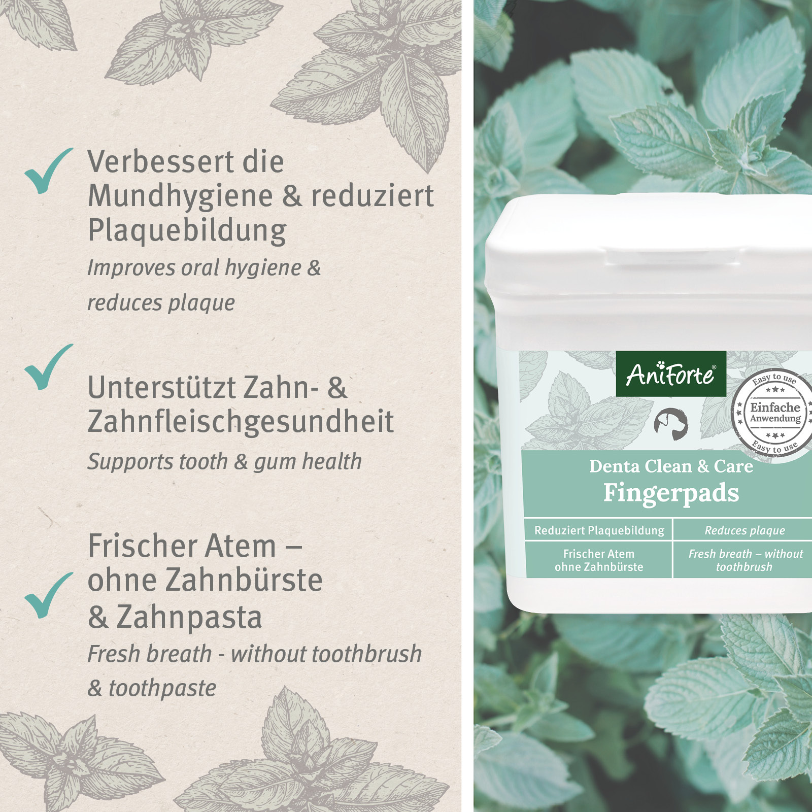 Aniforte Zahnpflege Aniforte Zahnpflege Fingerpads 50 Stück